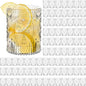 Qinyoung 100 Plastic Vintage Drinking Glasses 8.5oz Stemless Retro Embossed by Qinyoung