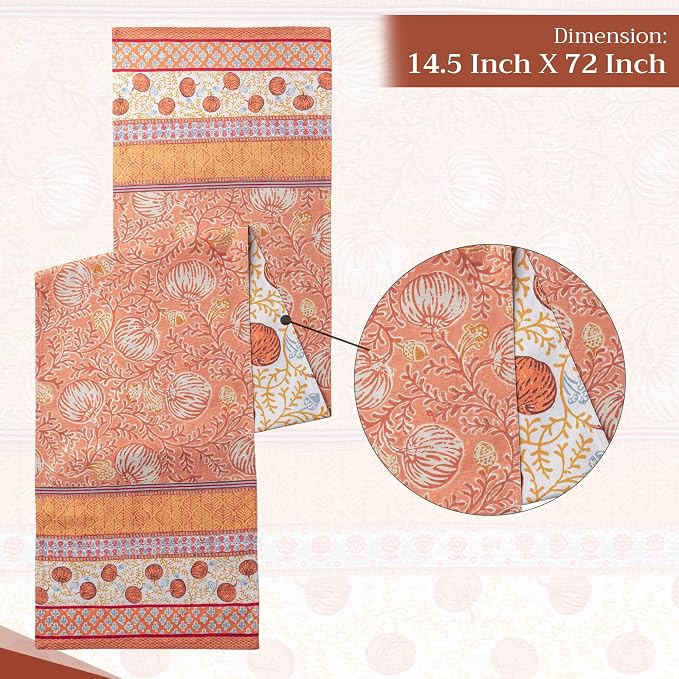 Maison d' Hermine Table Runner 100% Cotton 14.50" x 72" | Table Runners 72 - Image 4