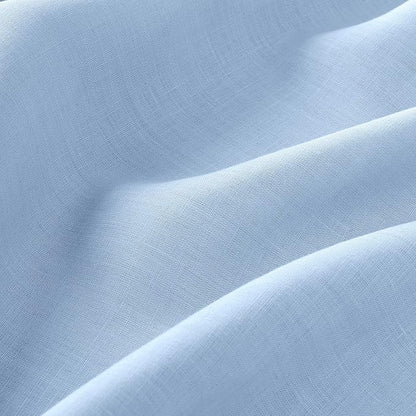 D'Moksha Homes Powder Blue Linen Tablecloth 60 x 108 Inch - 100% Pure Linen Blue Table Cloth for Rectangle Tables - Classic Hemstitch, Machine Washable Tablecloth for Spring, Easter