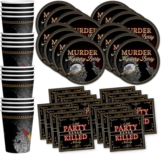 Murder Mystery Themed Party Supplies by BirthdayGalore