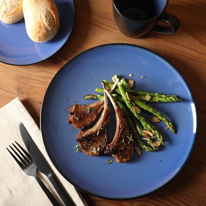 Gibson Elite Soho Lounge Round Reactive Glaze Stoneware Dinnerware Set - Image 7