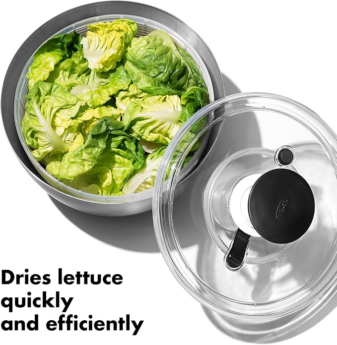 OXO Steel Salad Spinner - Image 2