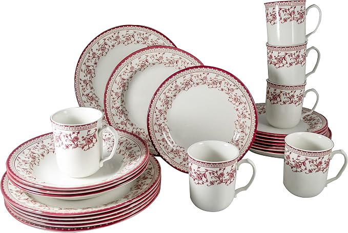 24-Piece Porcelain Dinnerware Set - Image 8