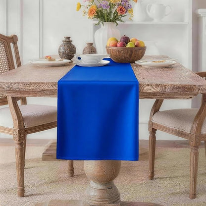 MEANMOY Royal Blue Table Runner 72 Inches Long Waterproof Table Runners | by MEANMOY
