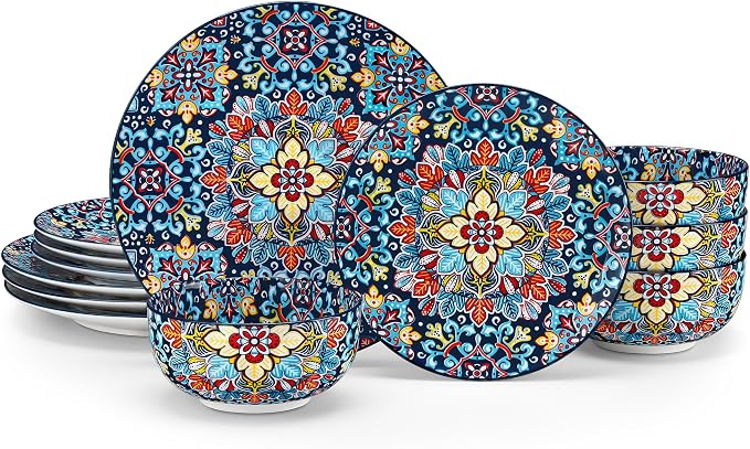 vancasso 12 Pieces Dinnerware Sets, Porcelain Dishes Set by vancasso