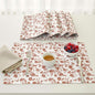 Floral Placemats Flowers Botanical Design Rustic Vintage Rectangular Washable by OveeshaHomeDecor