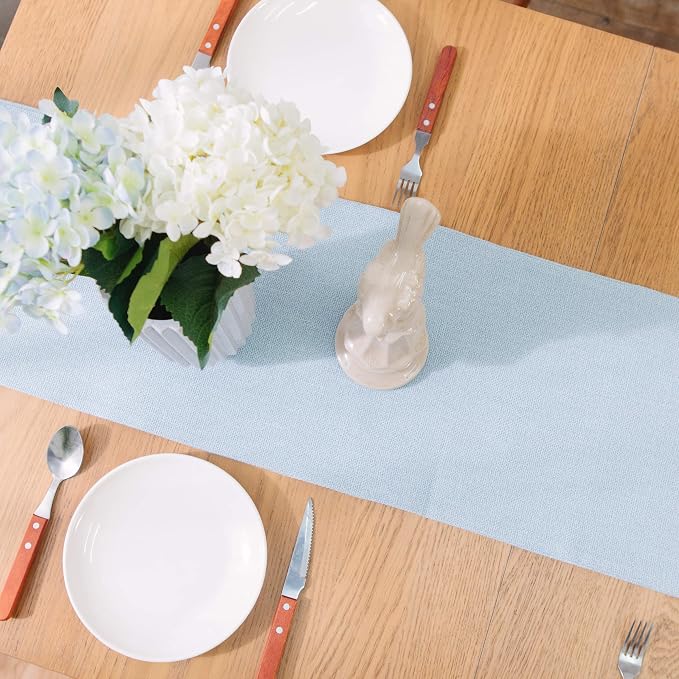Soft Caddice Faux Linen 2 Piece Fabric in 1 Table Runner, eco-Friendly Fabric - Image 6