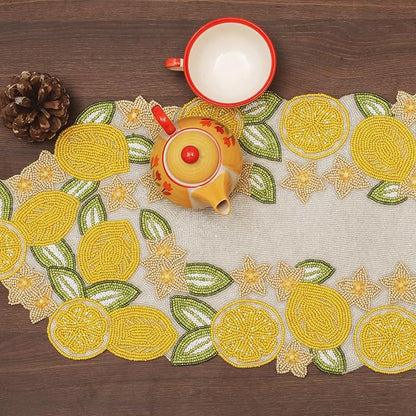 Beaded Table Runner 13x36 Inch Beaded Runner - Image 3
