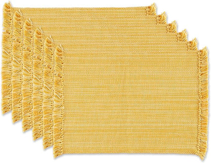 DII Variegated Tabletop Collection, Placemat Set3x19, 6 Piece by DII