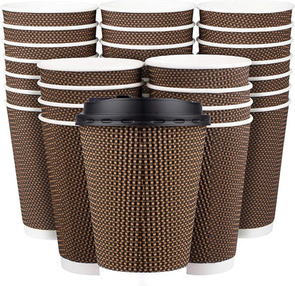 Promora 8 oz Brown Disposable Coffee Cups by Promora