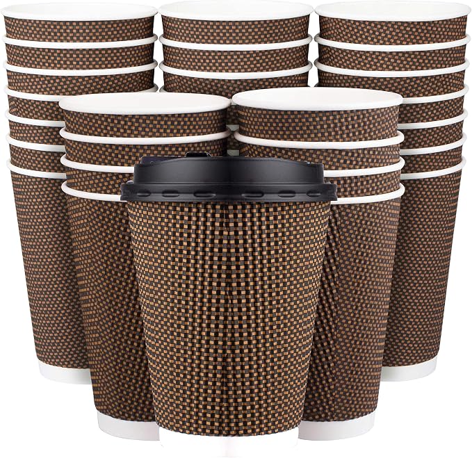 Promora Brown Disposable Coffee Cups by Promora