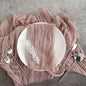 Efavormart 5 Pack 24"x19" Dusty Rose Matte Gauze Cheesecloth Napkins, Romantic by efavormart