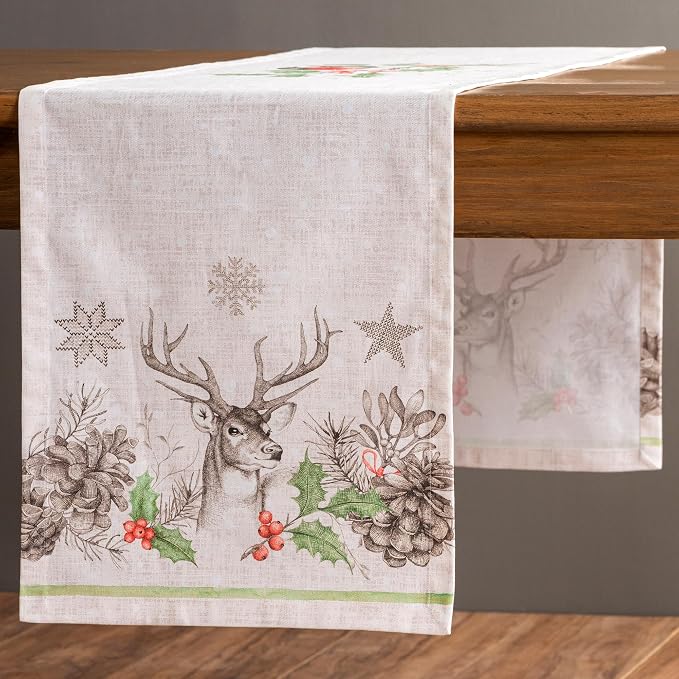 Maison d' Hermine Table Runner 100% Cotton 14.50" x 72" | Table Runners 72 - Image 8