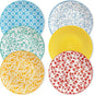 vancasso 10.25" Pastel Dinner Plates Set of 6, Vintage Ceramic | Microwave by vancasso