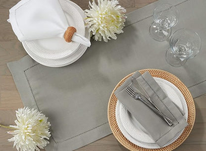 SARO LIFESTYLE Hemstitched Border Dinner Napkin - Image 6