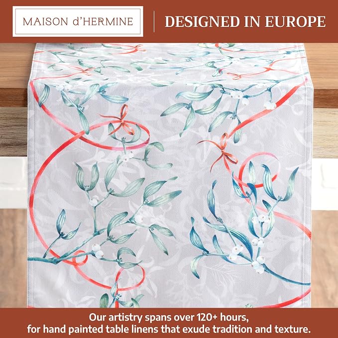 Maison d' Hermine Table Runner 100% Cotton 14.50" x 108" | Table Runners 108 - Image 2