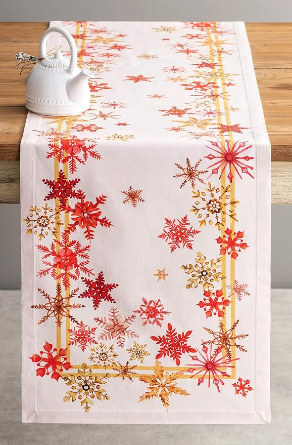 Maison d' Hermine Table Runner 100% Cotton 14.50" x 72" | Table Runners 72 - Image 9