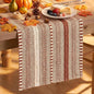 Artoid Mode Caramel Farmhouse Stripe Braided Table Runner 12x120 Inch | Holiday by ArtoidMode