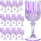 7OZ Plastic Wine Glasses, Reusable Vintage Goblets Unbreakable Drinking Glasses by Unknown