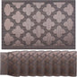 Elegant Placemats Vinyl Woven Heat-Resistant Placemats Set of 8 Washable Easy to Clean Table Mats for Dining Room and Decorate (Brown)