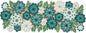 Beaded Table Runner Decore 36 inches Long Christmas Flower Design Beaded Table by byHomeDecorativeProduct