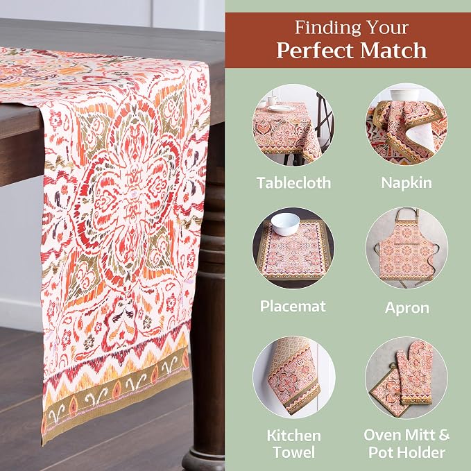 Maison d' Hermine Table Runner 100% Cotton 14.50" x 108" | Table Runners 108 - Image 5