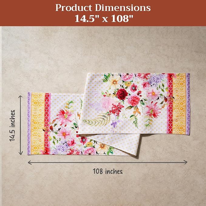 Maison d' Hermine Table Runner 100% Combed Cotton 14.5"x108" | Table Runners - Image 5