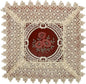 Set of 4 Small Mini Lace Table Doilies Square 12 inch, Victorian Style and by Simhomsen
