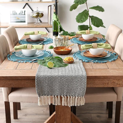 DII Woven Basic Tabletop Collection, Chevron Table Runner - Image 2