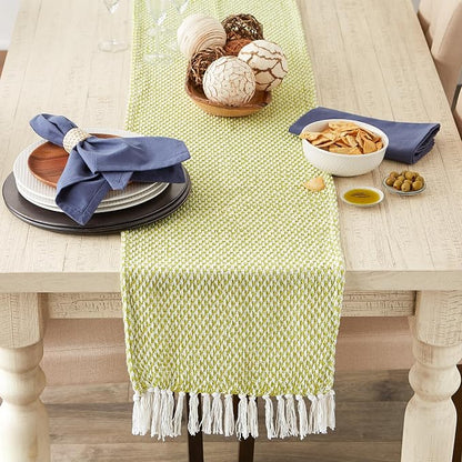 DII Woven Basics Collection 100% Cotton Knit Table Runner - Image 5