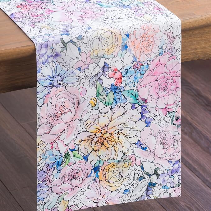 Maison d' Hermine Table Runner 100% Cotton 14.50" x 72" | Table Runners 72 - Image 9