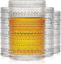 OPAYLY hobnail drinking glasses Highball Glasses Set of 4 12oZ Embossed Vintage by OPAYLY