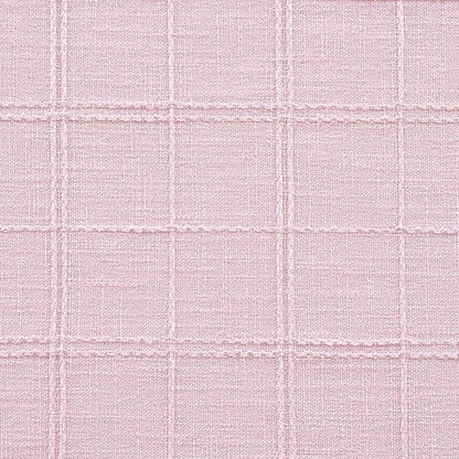 Linen Checked Farmhouse Table Runner, 13x72 Inches Pink | Raised Grid Design - Image 6