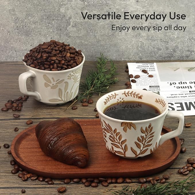 11 oz Ceramic Coffee Mug, Stoneware Teacup - Image 8