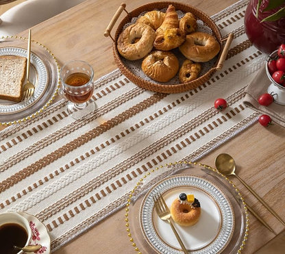 Caflife Boho Table Runner 60 Inchs Long, Dining Room Home Decor - Image 4