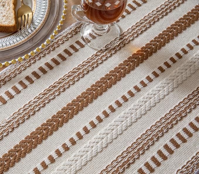 Caflife Boho Table Runner 72 Inchs Long, Dining Room Home Decor - Image 3
