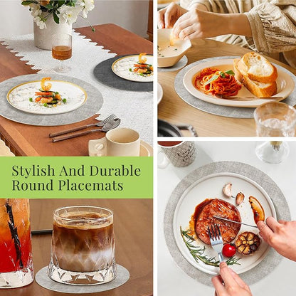 Fyvva Placemats Set of 6, Stain & Scratch Resistant, - Image 7