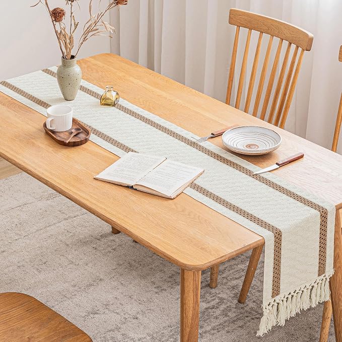 Cotton Farmhouse Table Runner - Image 2