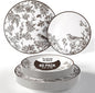 Trendables Disposable Dinnerware Sets Vintage Plates Plastic Disposable Plates Set For 20 Guests 20 x 8 Inch Dessert Plate & 20 x 10 Inch Wedding Plates & Party Plates Rustik