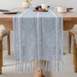 Farmhouse Rustic Blue Table Runner by YZKITM