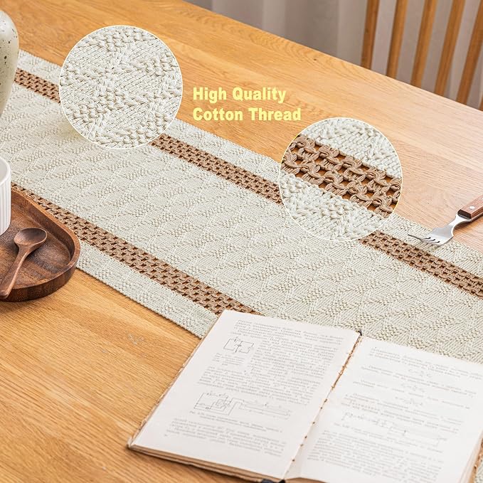 Cotton Farmhouse Table Runner - Image 3
