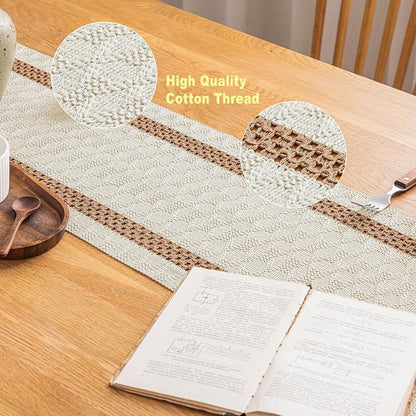 Cotton Farmhouse Table Runner - Image 3