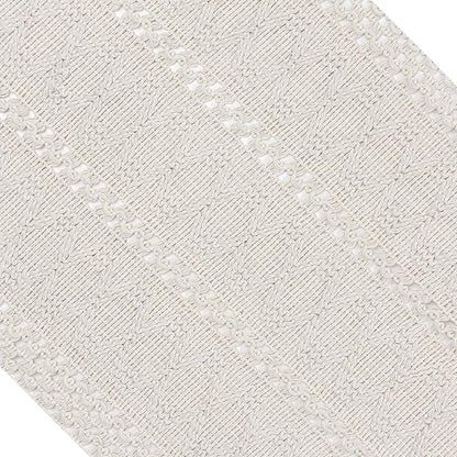 Macrame Table Runner Cream Beige Boho Table Runners - Image 9