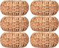 Natural Cane Napkin Rings Set of 6, Handwoven Table Decor, Bohemian Coastal by ALPHALivingHOME