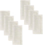D'Moksha Homes Light Natural Linen Napkins Set of 8 - Classic Hemstitch 100% Pure Linen Hemstitch Dinner Napkins 20 x 20 Inch for Valentines, Spring, Easter - Handcrafted and Machine Washable