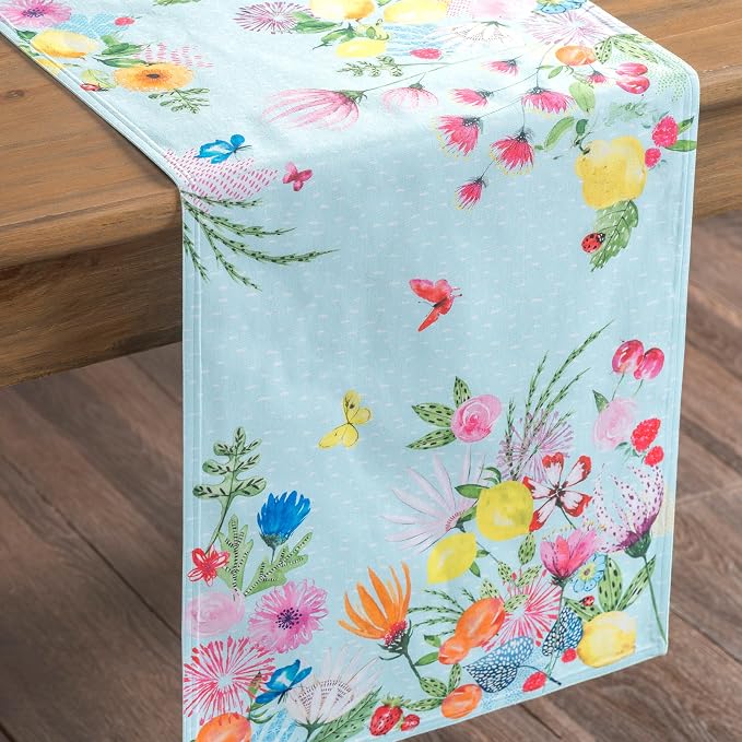 Maison d' Hermine Table Runner 100% Cotton 14.50" x 72" | Table Runners 72 - Image 9
