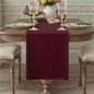 Burgundy Table Runner, Waterproof Washable Runners 36 Inches Long | Reusable by KAIPHO