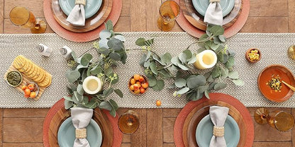 DII Woven Basic Tabletop Collection, Chevron Table Runner, Darn Brown - Image 5