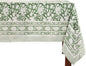 ATOSII Meraki Green 100% Cotton Fall Tablecloth, Handblock Print Rectangle Table Cover for Kitchen Dining Linen I Parties, Thanksgiving, Christmas, Wedding, Table Cloth I 72 X 140 Inches I 12 Seater
