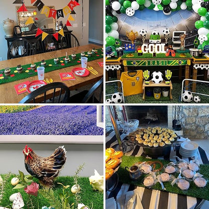 XLX TURF Green Artificial Grass Table Runner 12x144 Golf Party Decorations | - Image 7